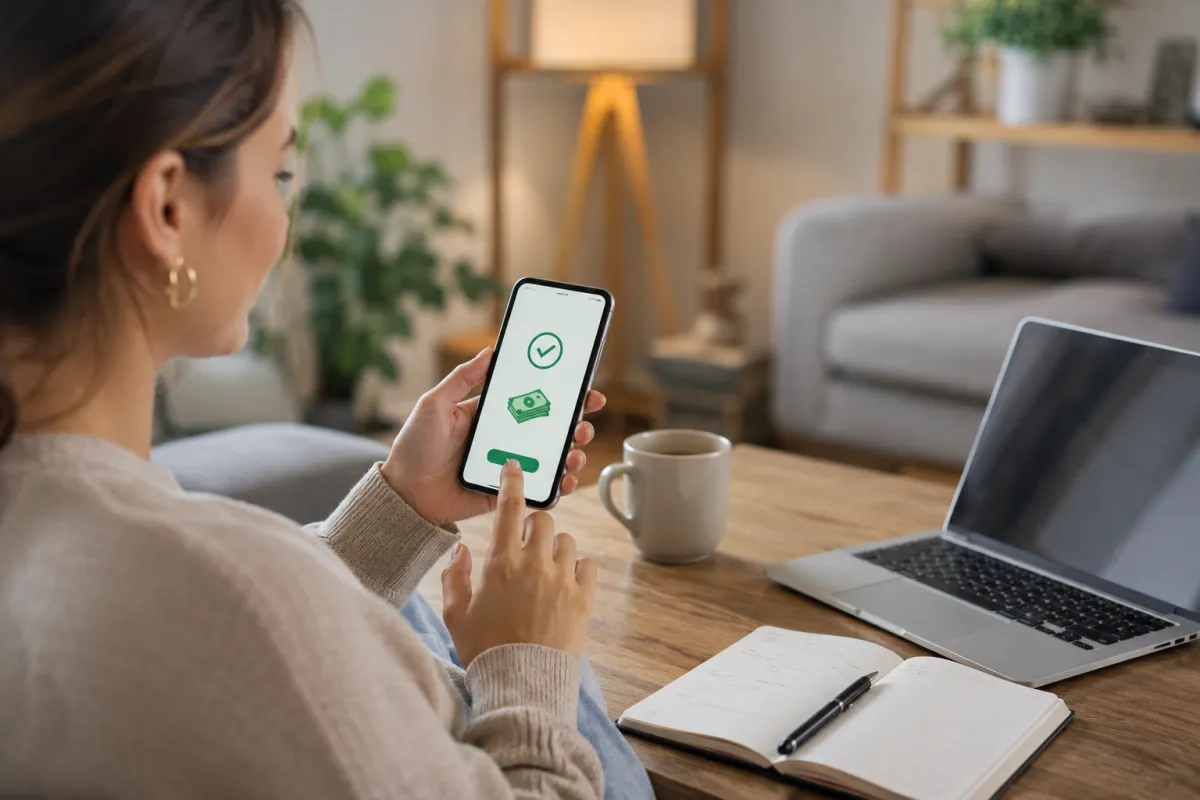 Approbation de prêt reçue sur téléphone mobile